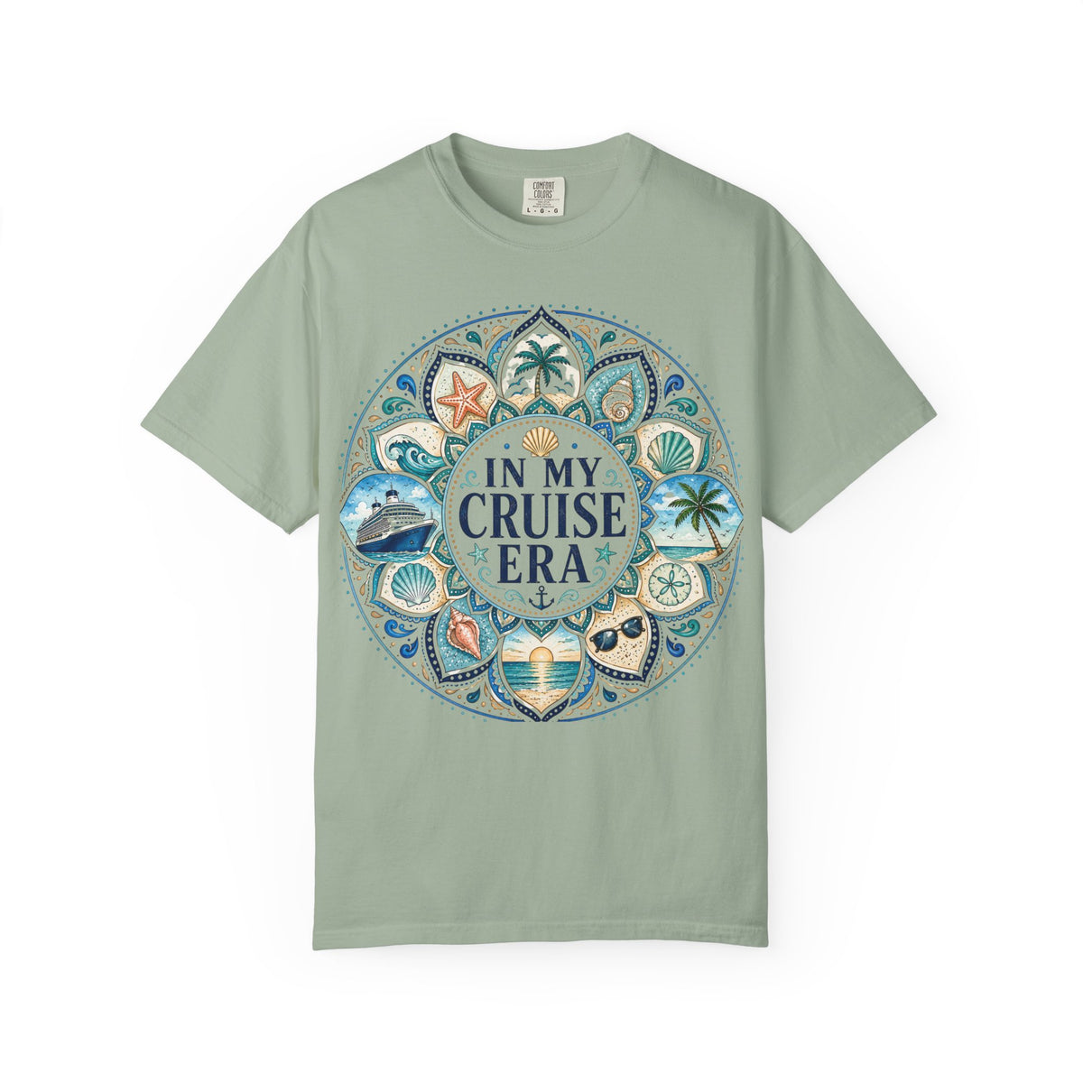 In My Cruise Era T-shirt | Nautical Mandala, Palm Trees, Seashells