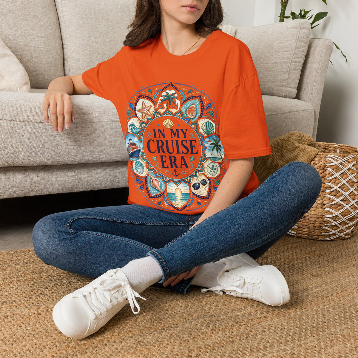 Cruise Era T-Shirt — 'In My Cruise Era' Nautical Mandala Tee