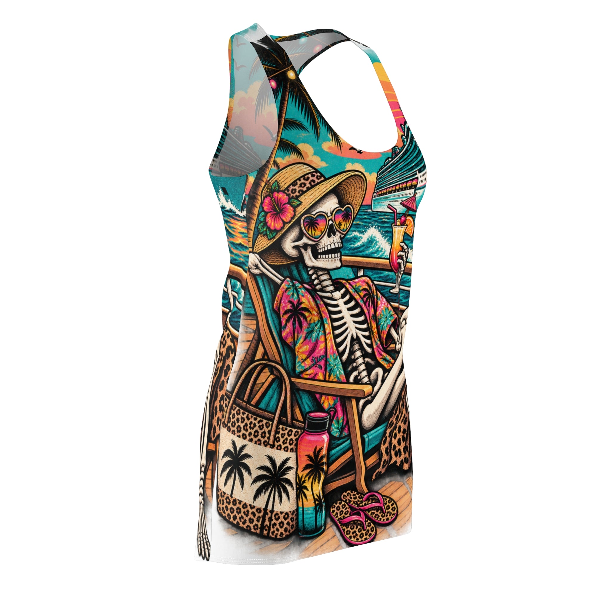 Women's Cut & Sew Racerback Dress (AOP)
