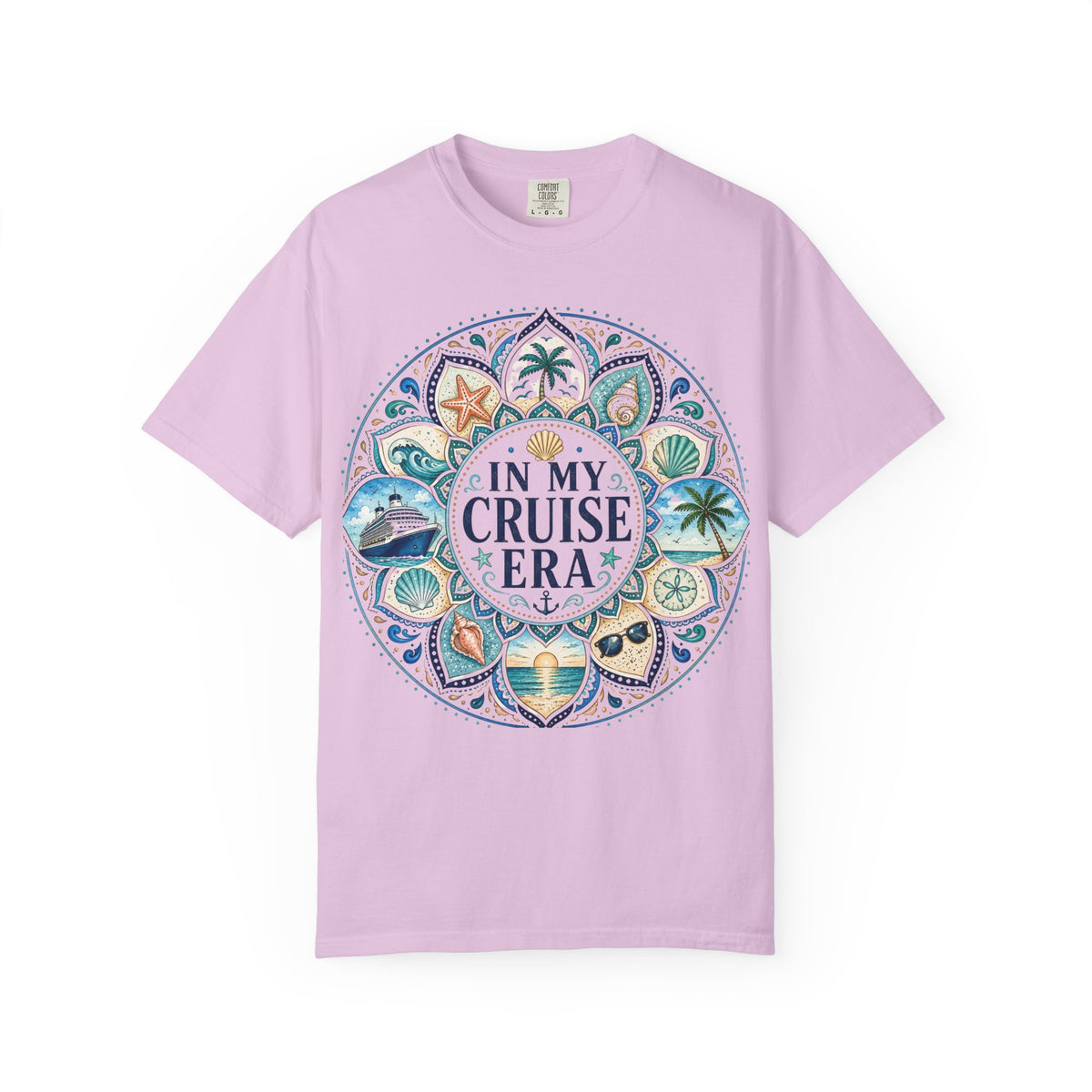 In My Cruise Era T-shirt | Nautical Mandala, Palm Trees, Seashells