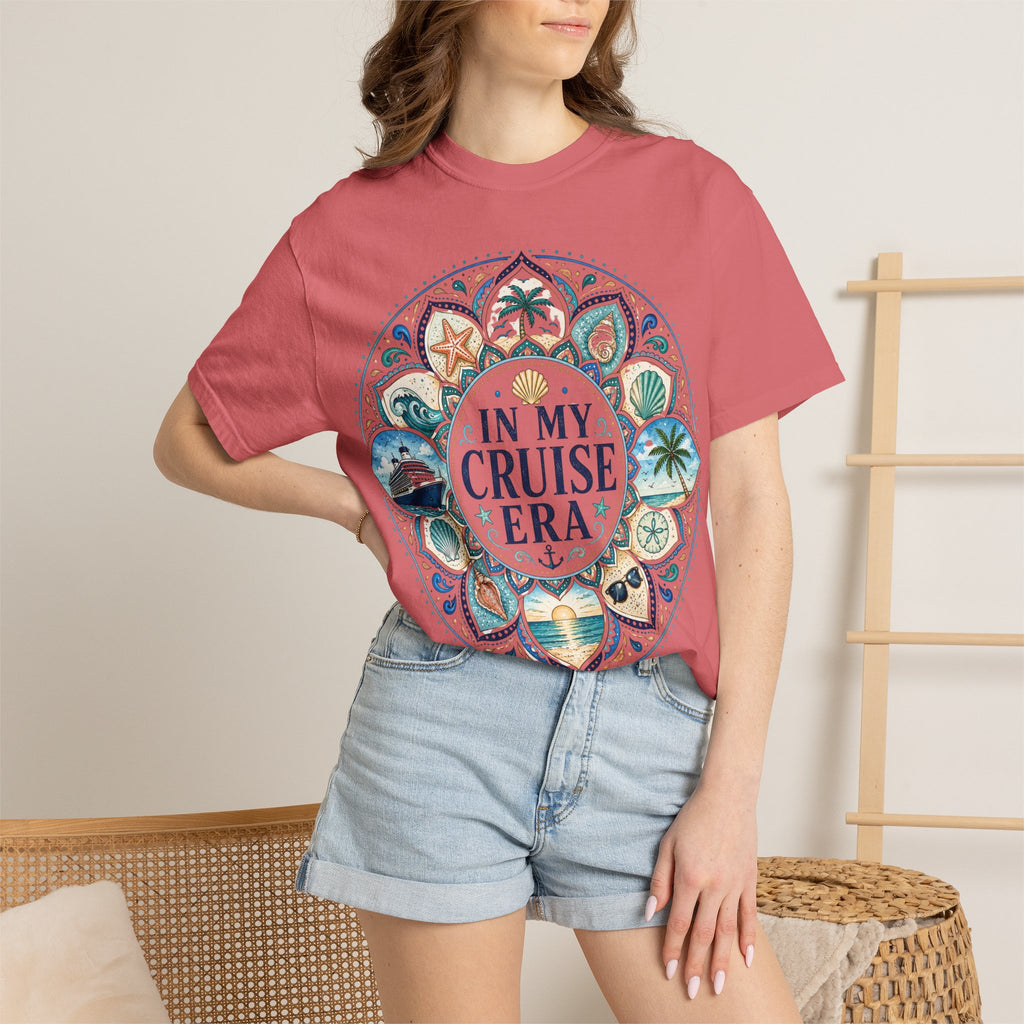 In My Cruise Era T-shirt | Nautical Mandala, Palm Trees, Seashells