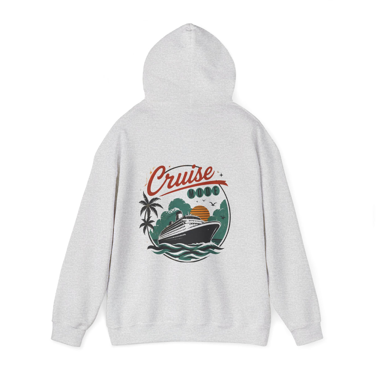 Cruise Ship Hoodie — Retro Tropical Vacation Sweatshirt