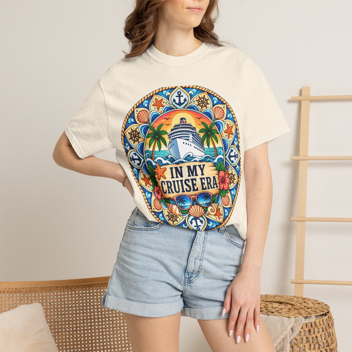 Cruise Vacation T-Shirt — "In My Cruise Era" Tropical Cruise Shirt