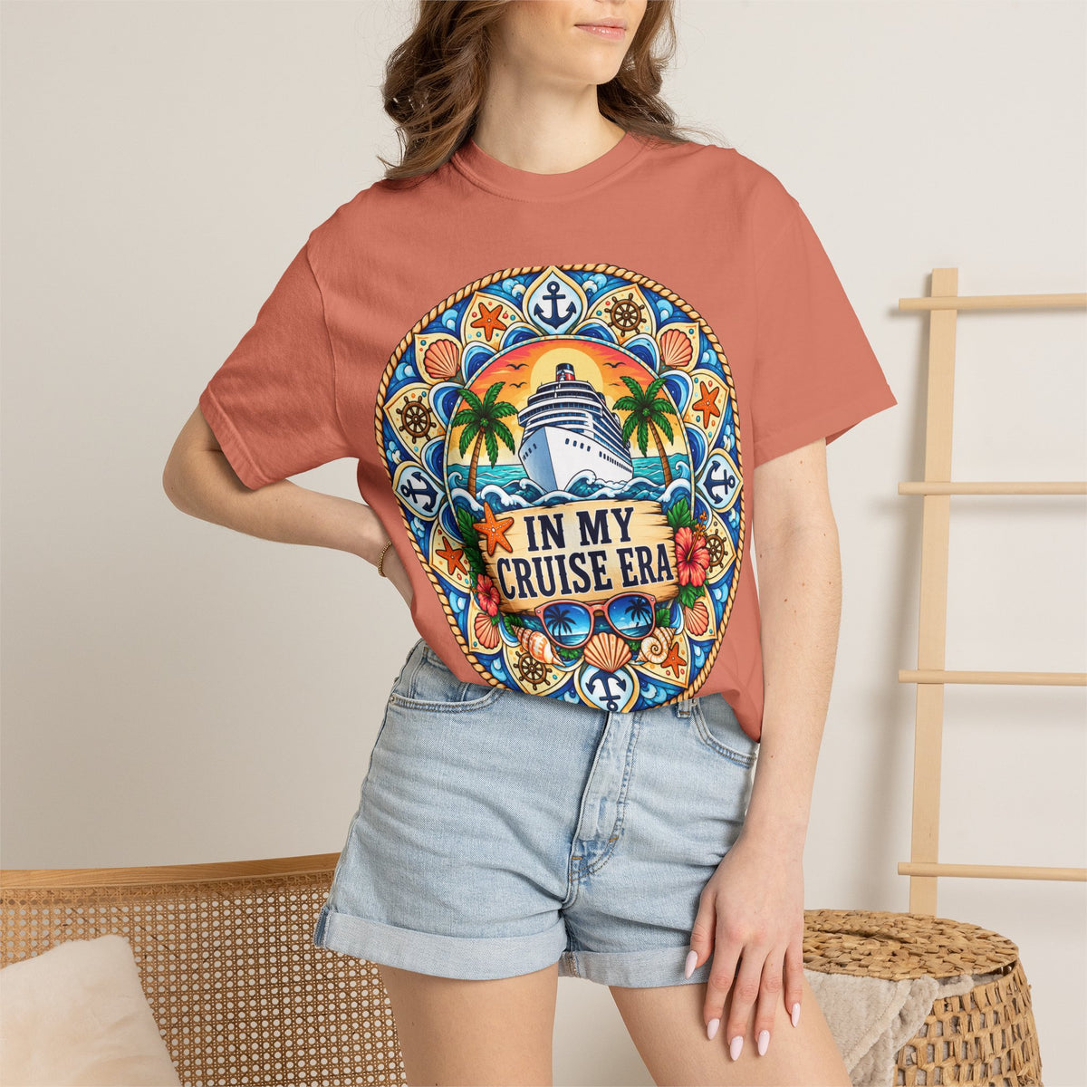 Cruise Vacation T-Shirt — "In My Cruise Era" Tropical Cruise Shirt