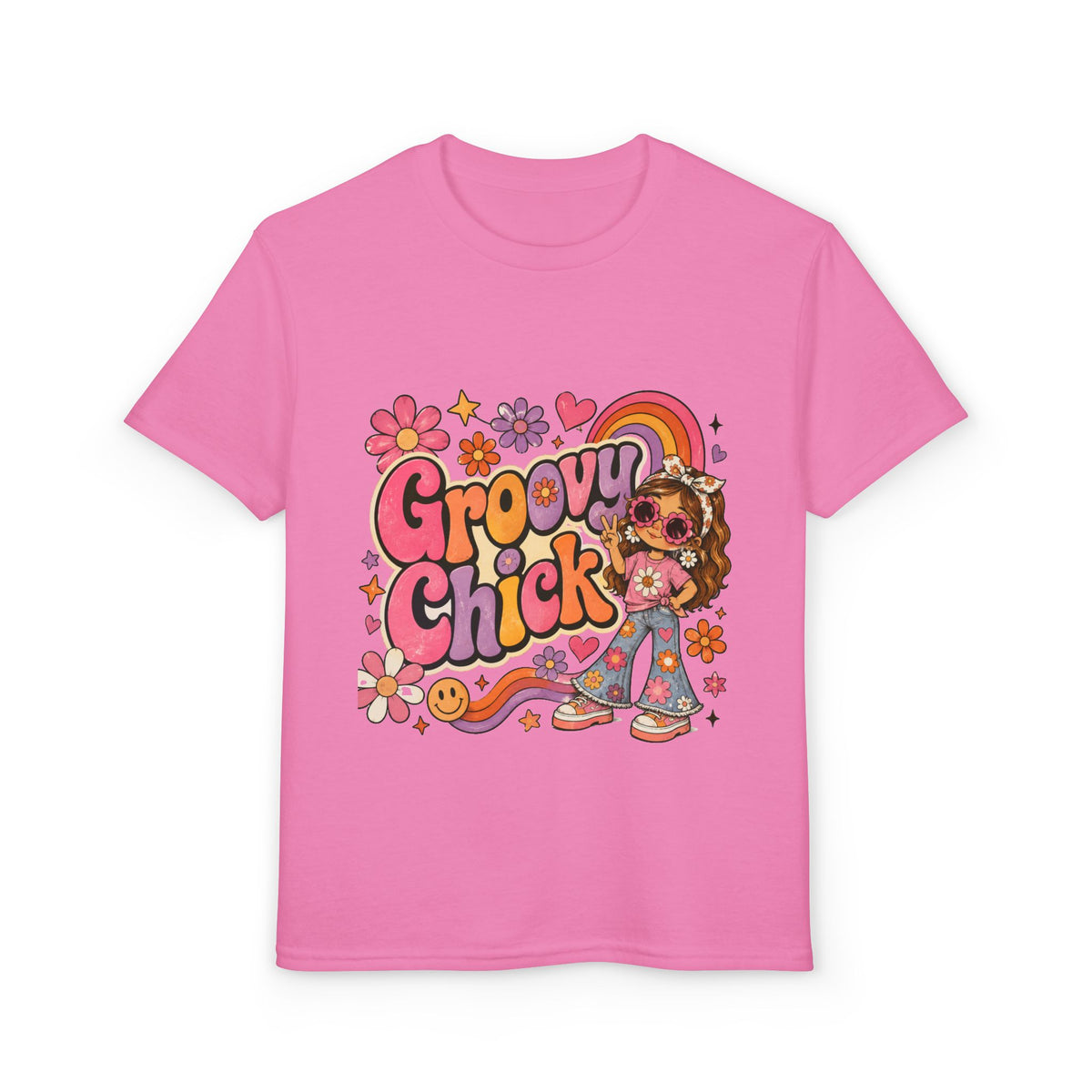 Retro Groovy Youth DryBlendÂ® T-Shirt