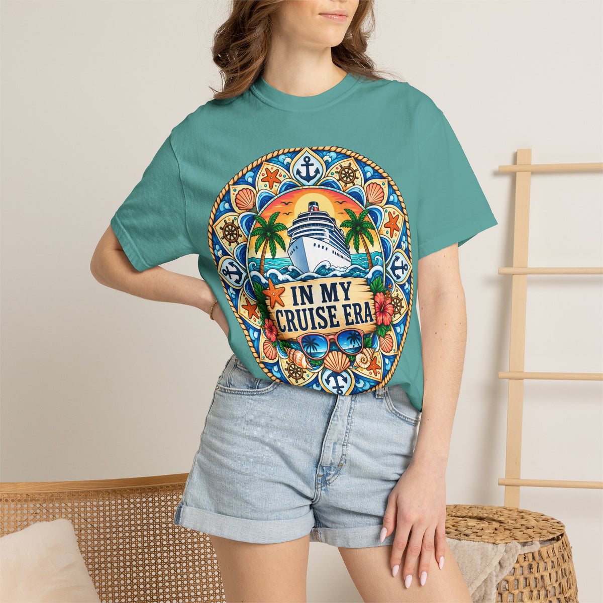 Cruise Vacation T-Shirt — "In My Cruise Era" Tropical Cruise Shirt