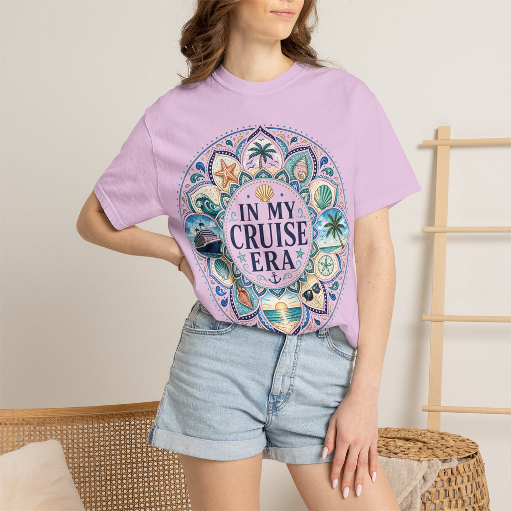 In My Cruise Era T-shirt | Nautical Mandala, Palm Trees, Seashells