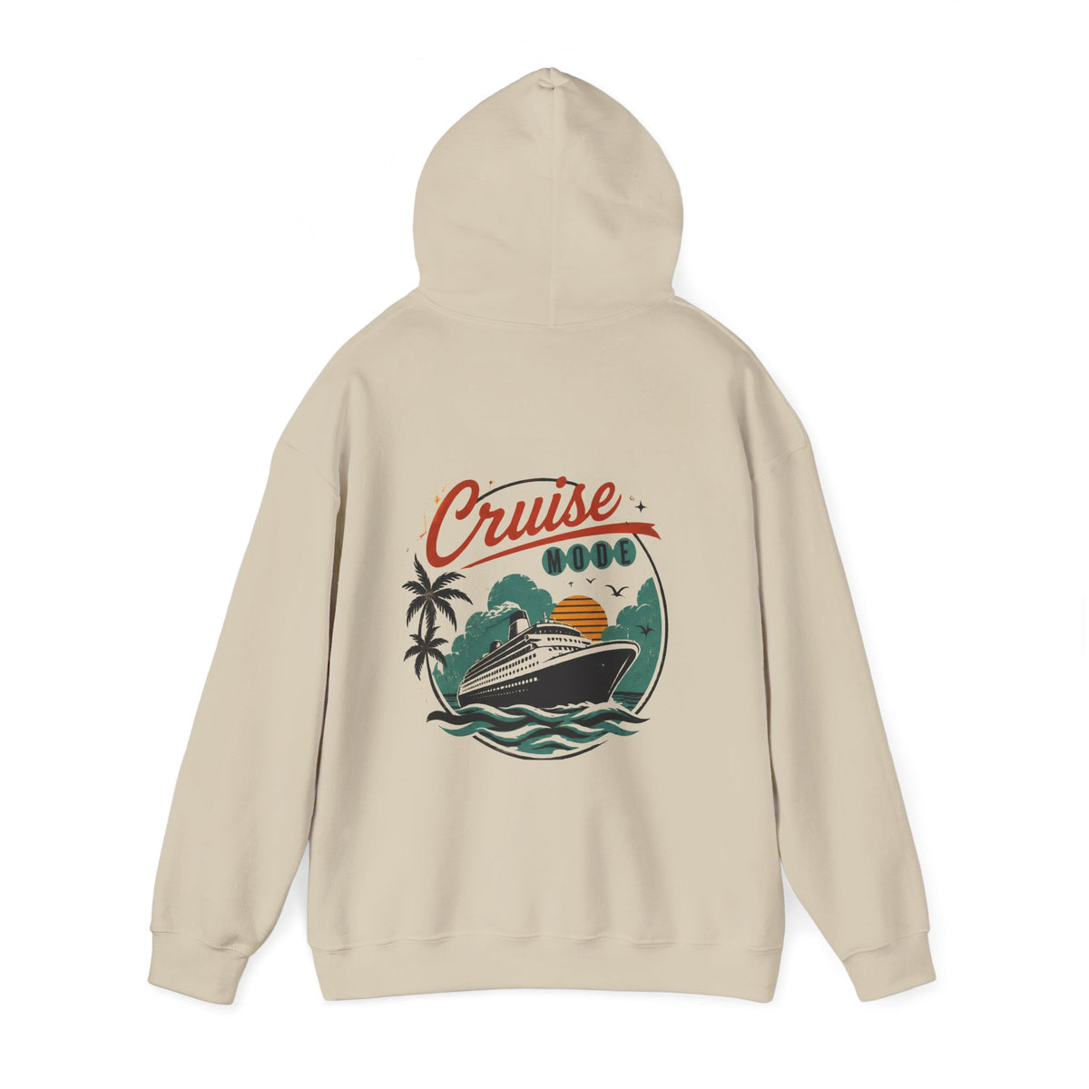 Cruise Ship Hoodie — Retro Tropical Vacation Sweatshirt