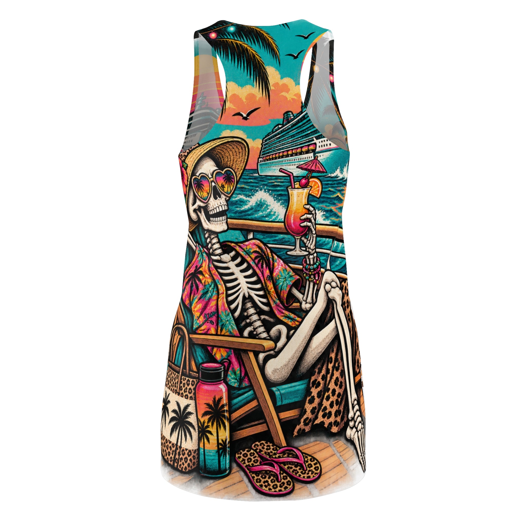 Women's Cut & Sew Racerback Dress (AOP)