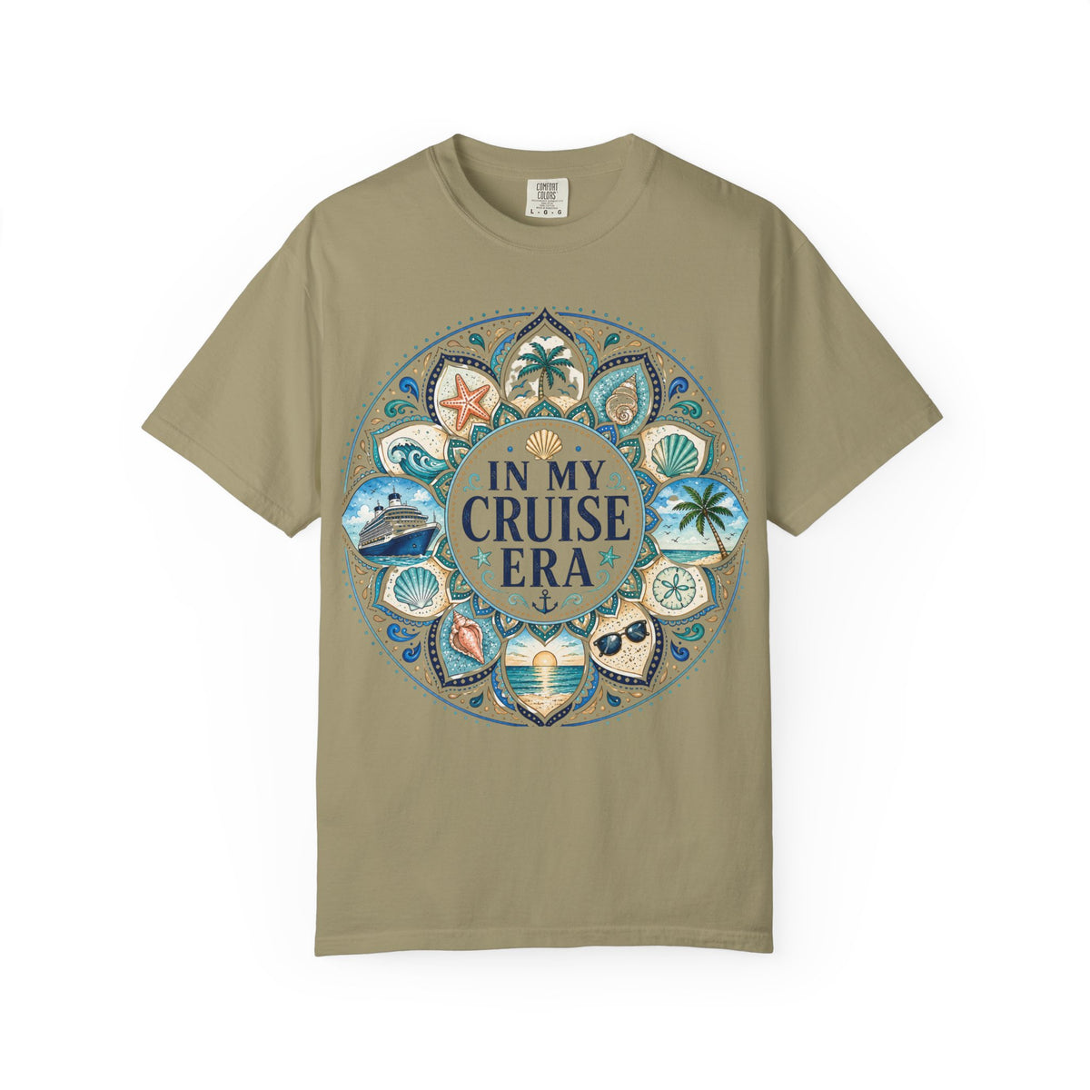 In My Cruise Era T-shirt | Nautical Mandala, Palm Trees, Seashells