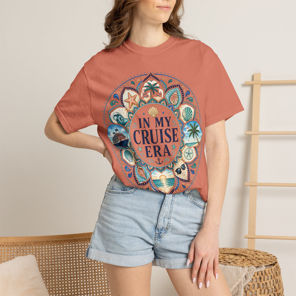 In My Cruise Era T-shirt | Nautical Mandala, Palm Trees, Seashells