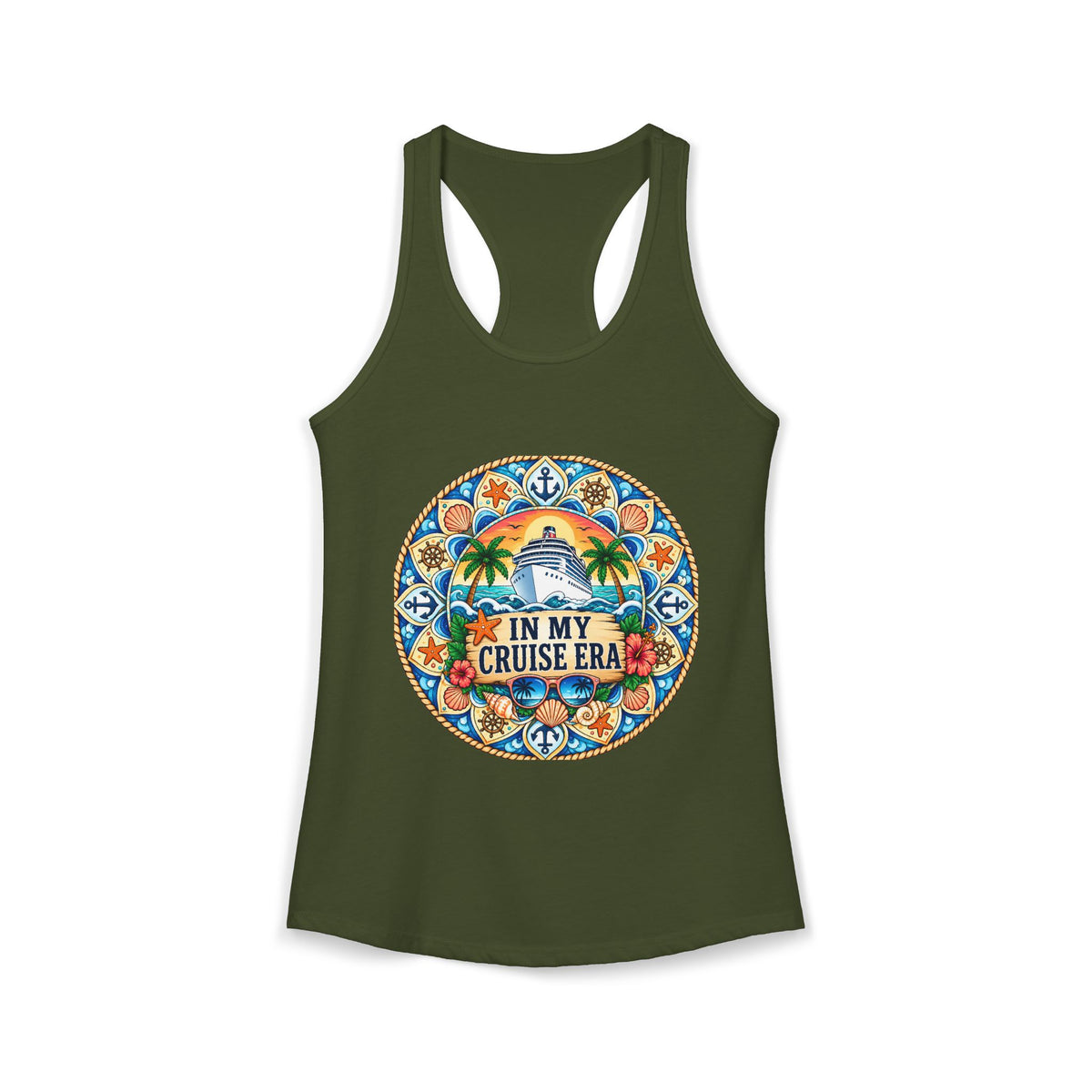 Cruise Retro Women's Ideal Racerback Tank