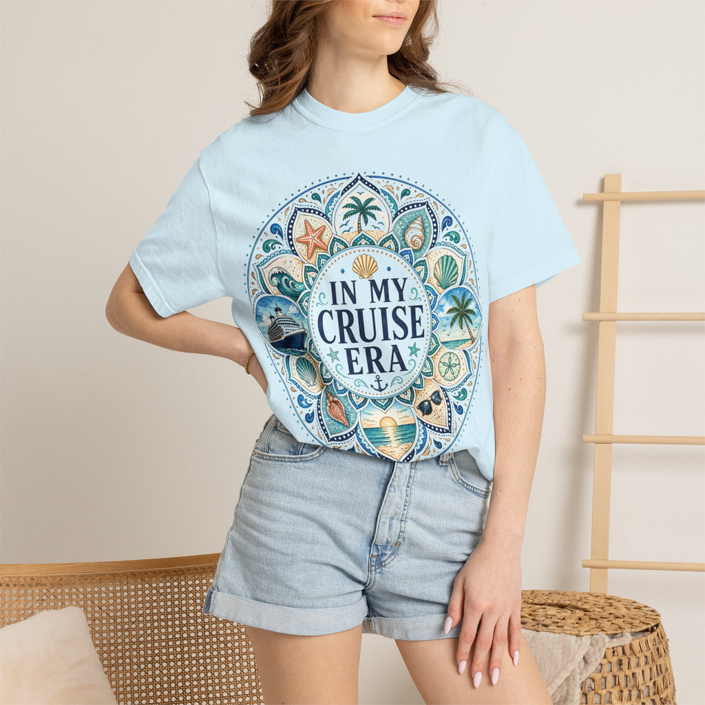 In My Cruise Era T-shirt | Nautical Mandala, Palm Trees, Seashells
