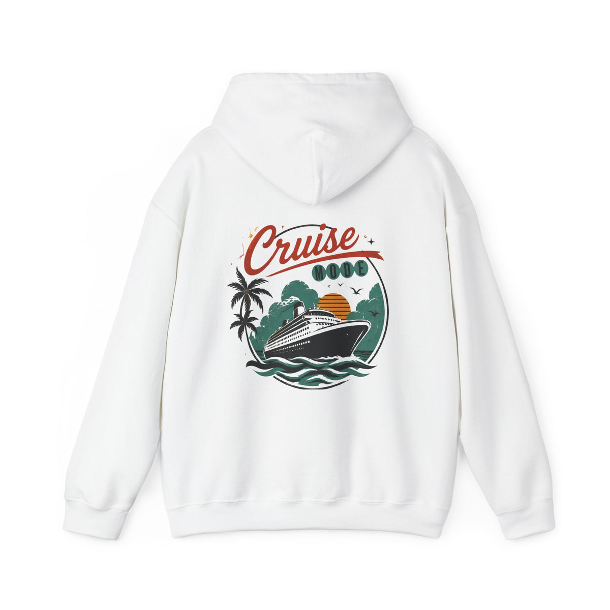 Cruise Ship Hoodie — Retro Tropical Vacation Sweatshirt