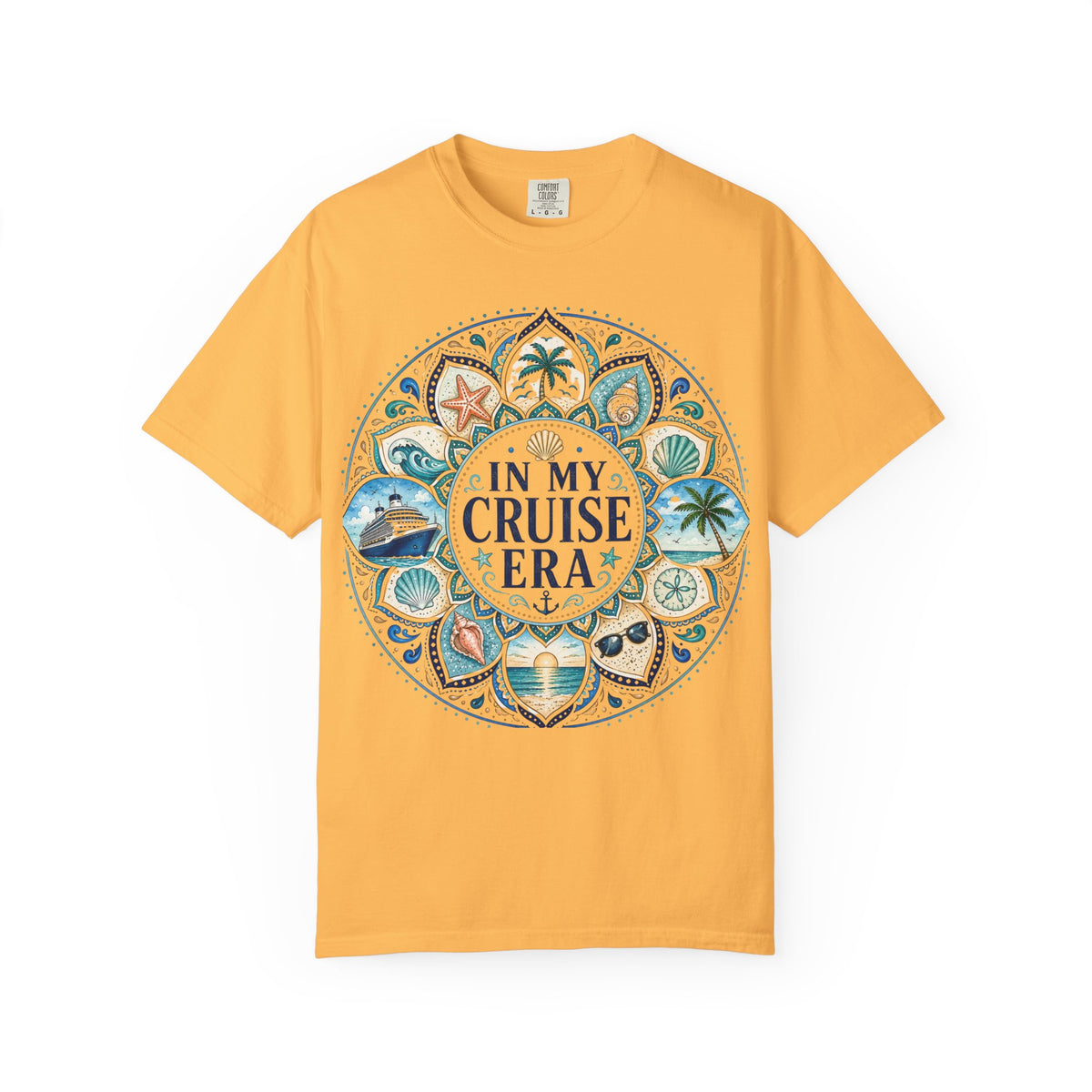 In My Cruise Era T-shirt | Nautical Mandala, Palm Trees, Seashells
