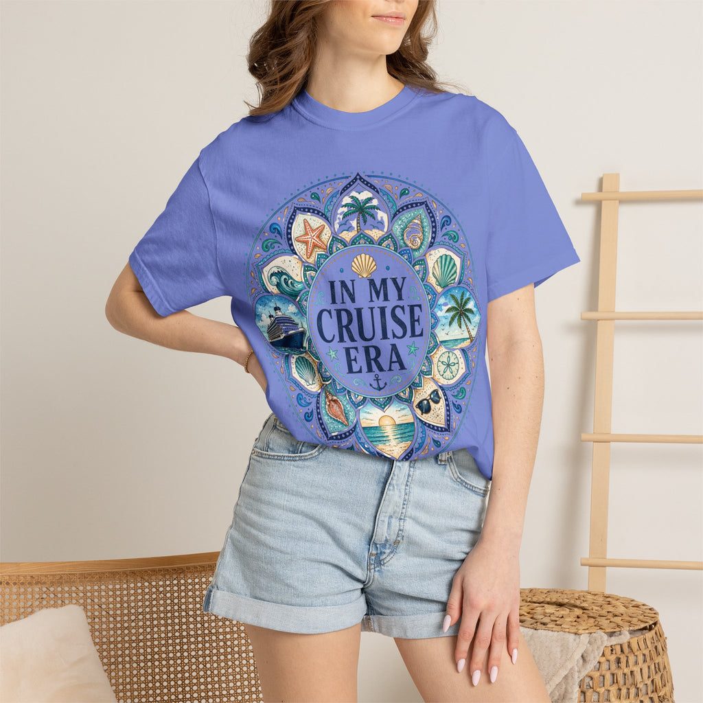 In My Cruise Era T-shirt | Nautical Mandala, Palm Trees, Seashells