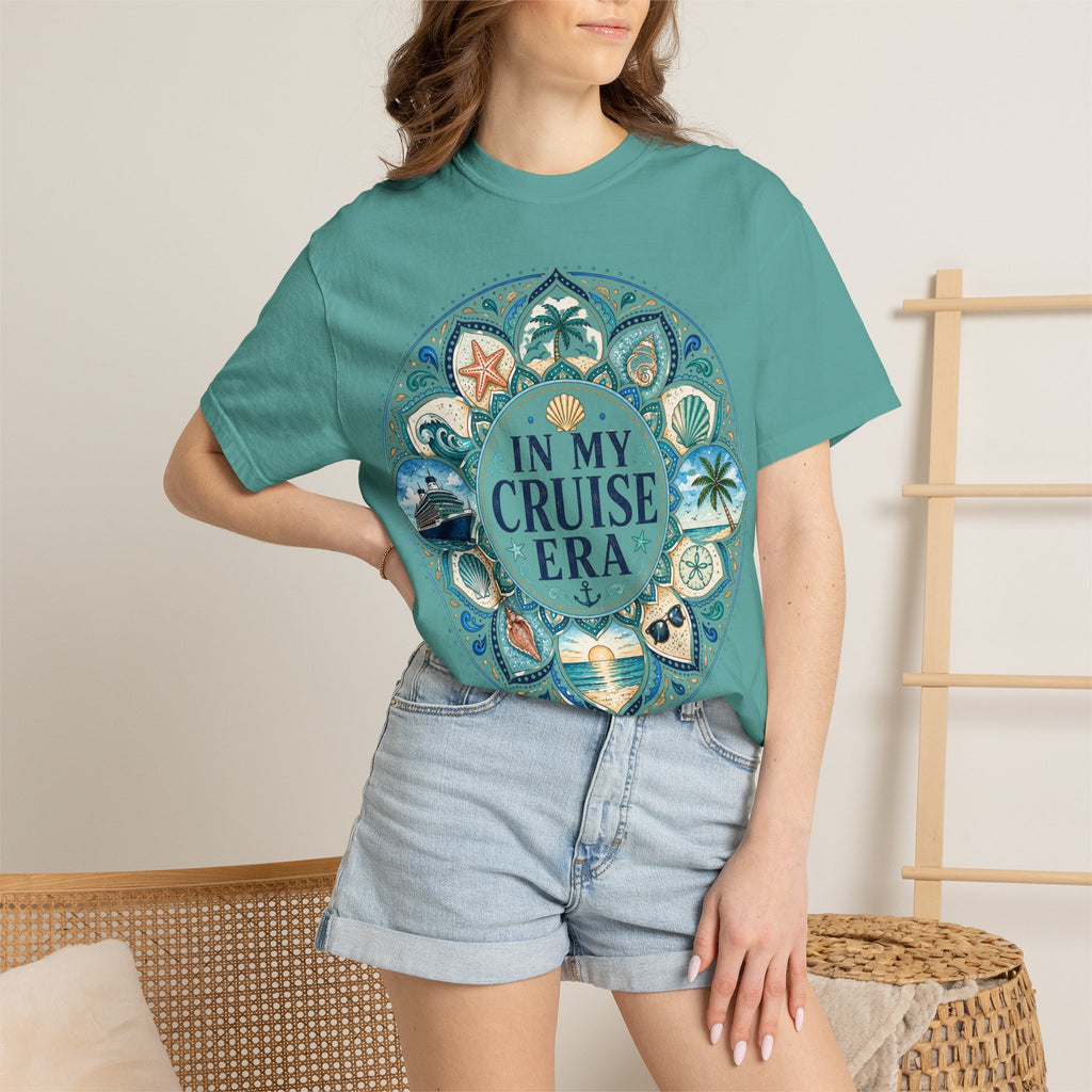In My Cruise Era T-shirt | Nautical Mandala, Palm Trees, Seashells
