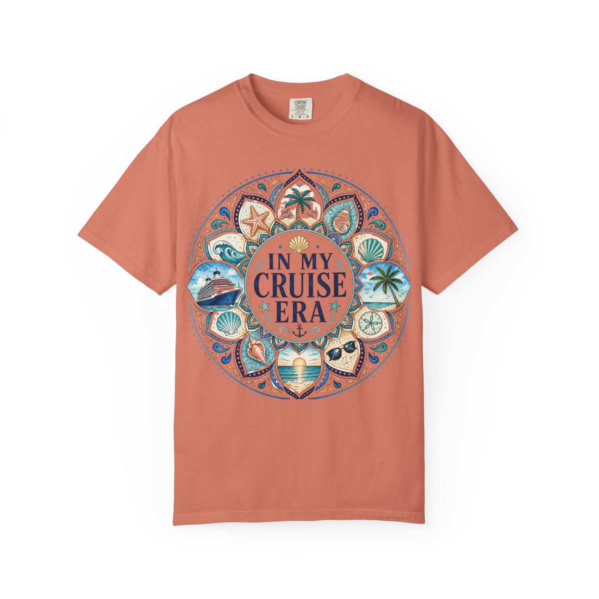 In My Cruise Era T-shirt | Nautical Mandala, Palm Trees, Seashells