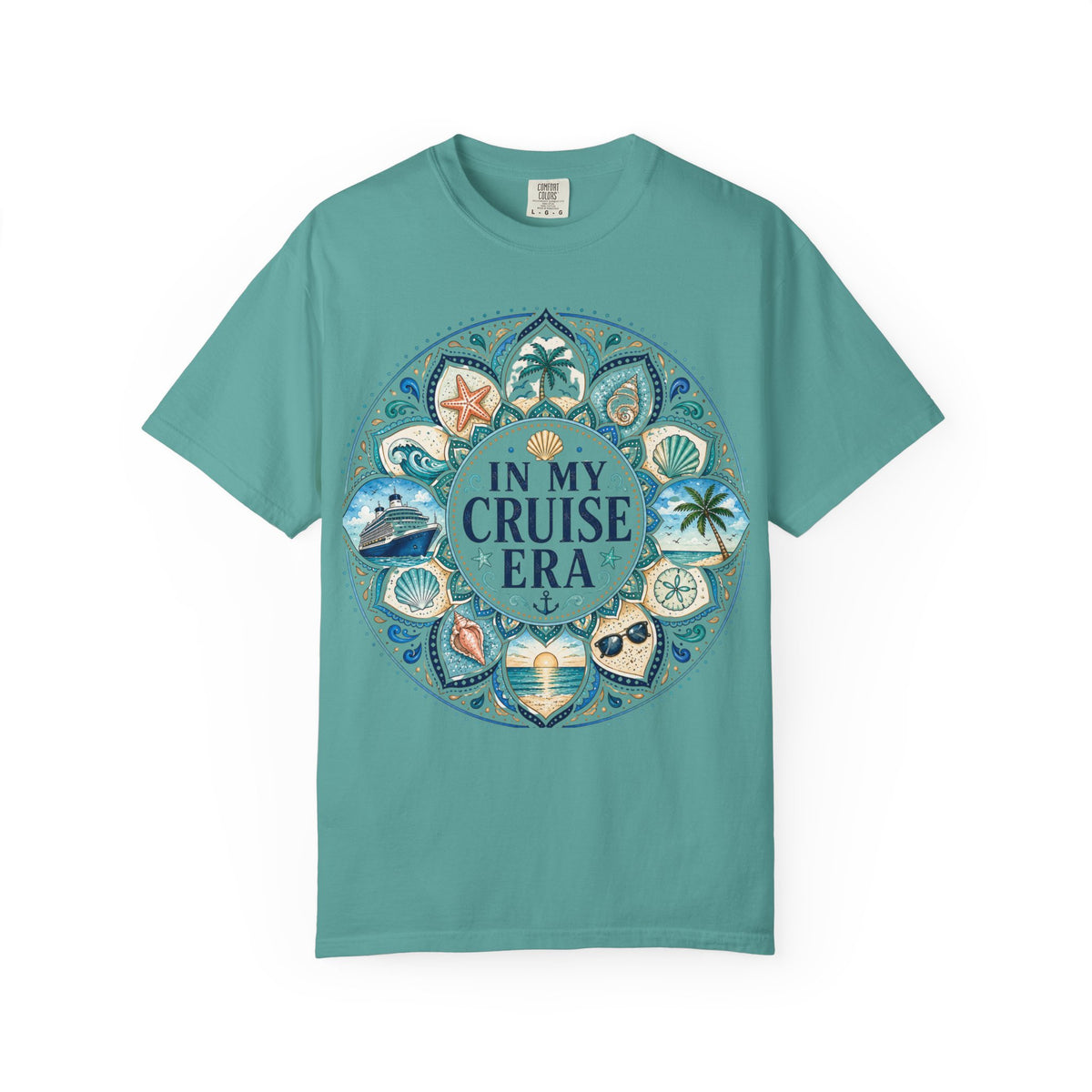 In My Cruise Era T-shirt | Nautical Mandala, Palm Trees, Seashells