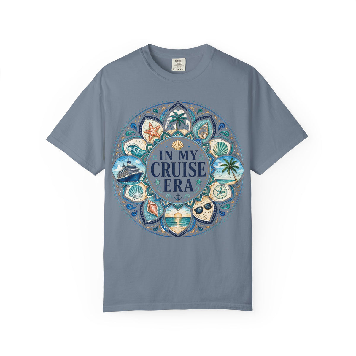 In My Cruise Era T-shirt | Nautical Mandala, Palm Trees, Seashells