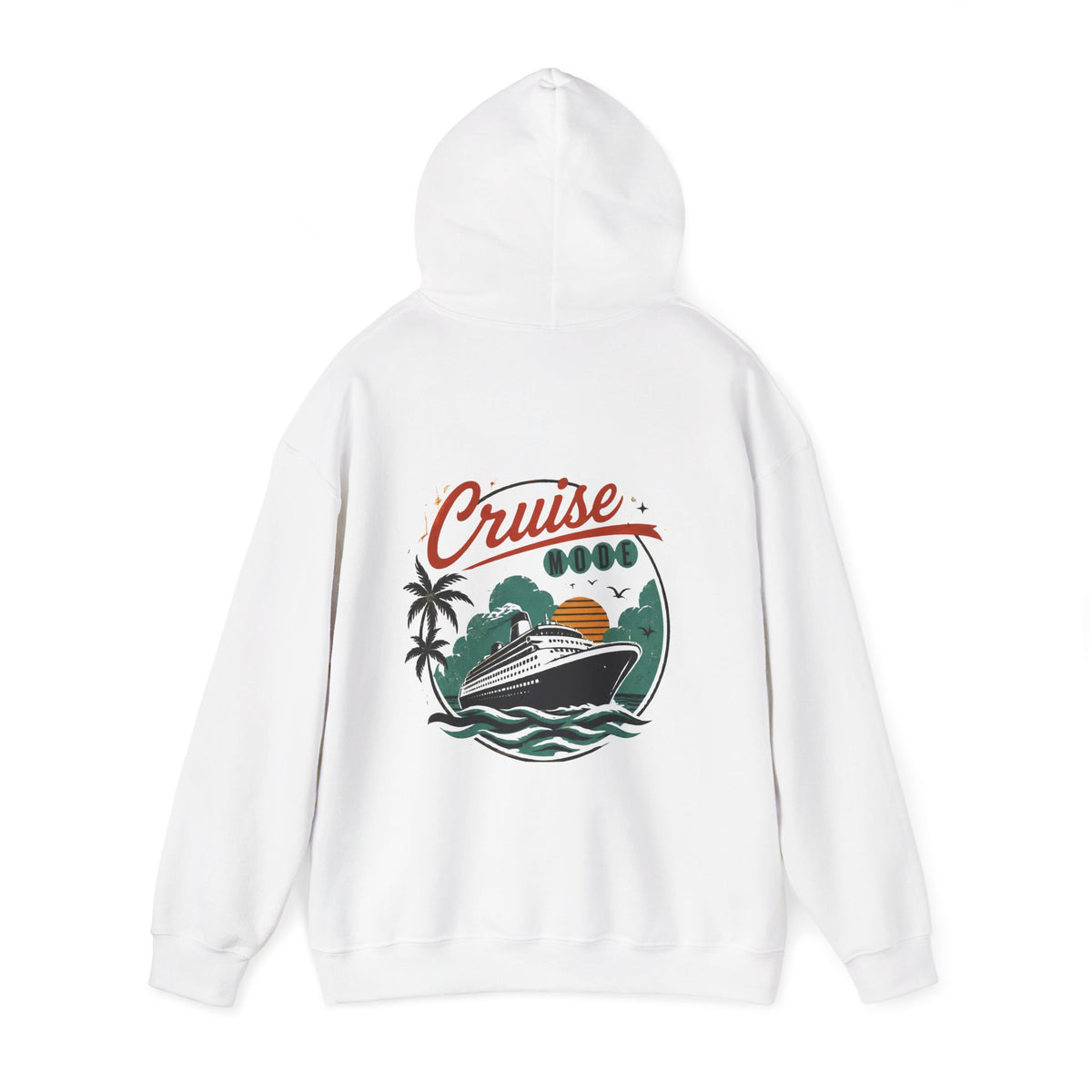 Cruise Ship Hoodie — Retro Tropical Vacation Sweatshirt