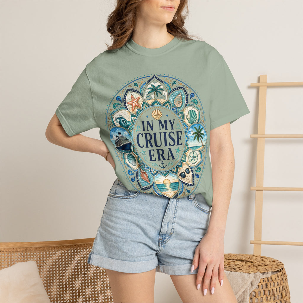 In My Cruise Era T-shirt | Nautical Mandala, Palm Trees, Seashells