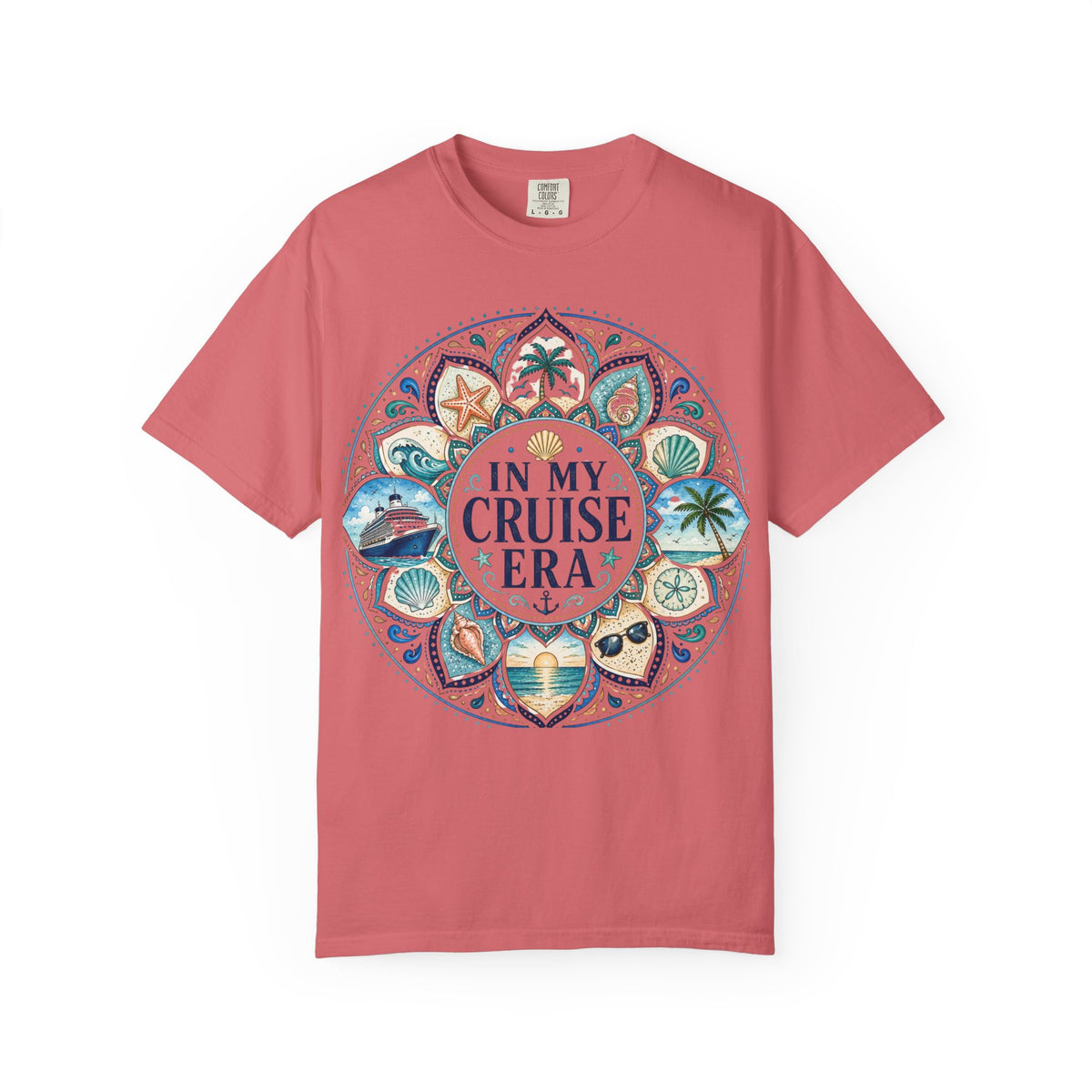In My Cruise Era T-shirt | Nautical Mandala, Palm Trees, Seashells