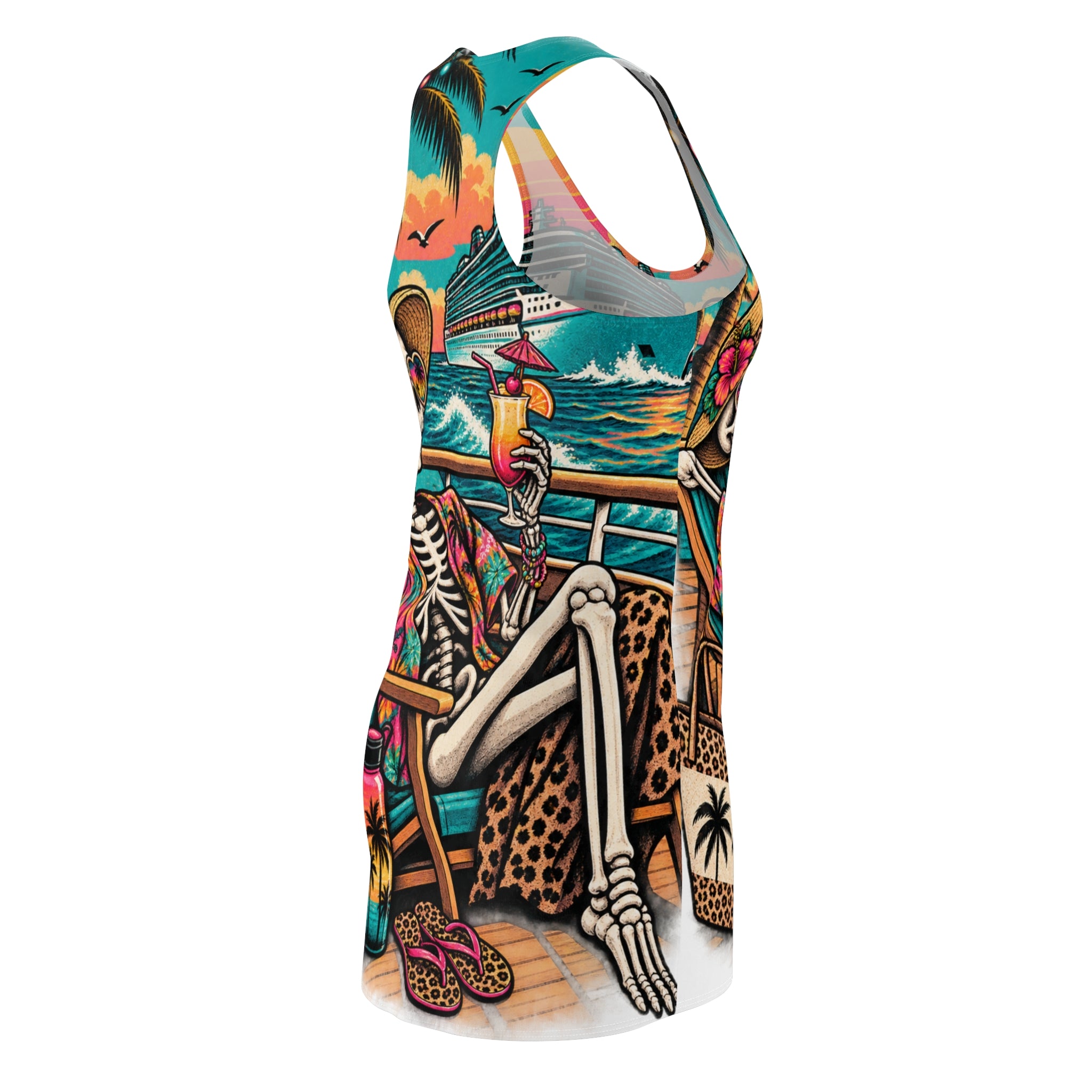 Women's Cut & Sew Racerback Dress (AOP)