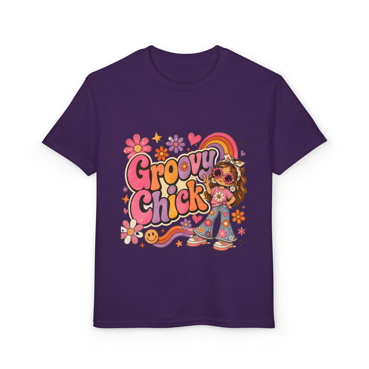 Retro Groovy Youth DryBlendÂ® T-Shirt