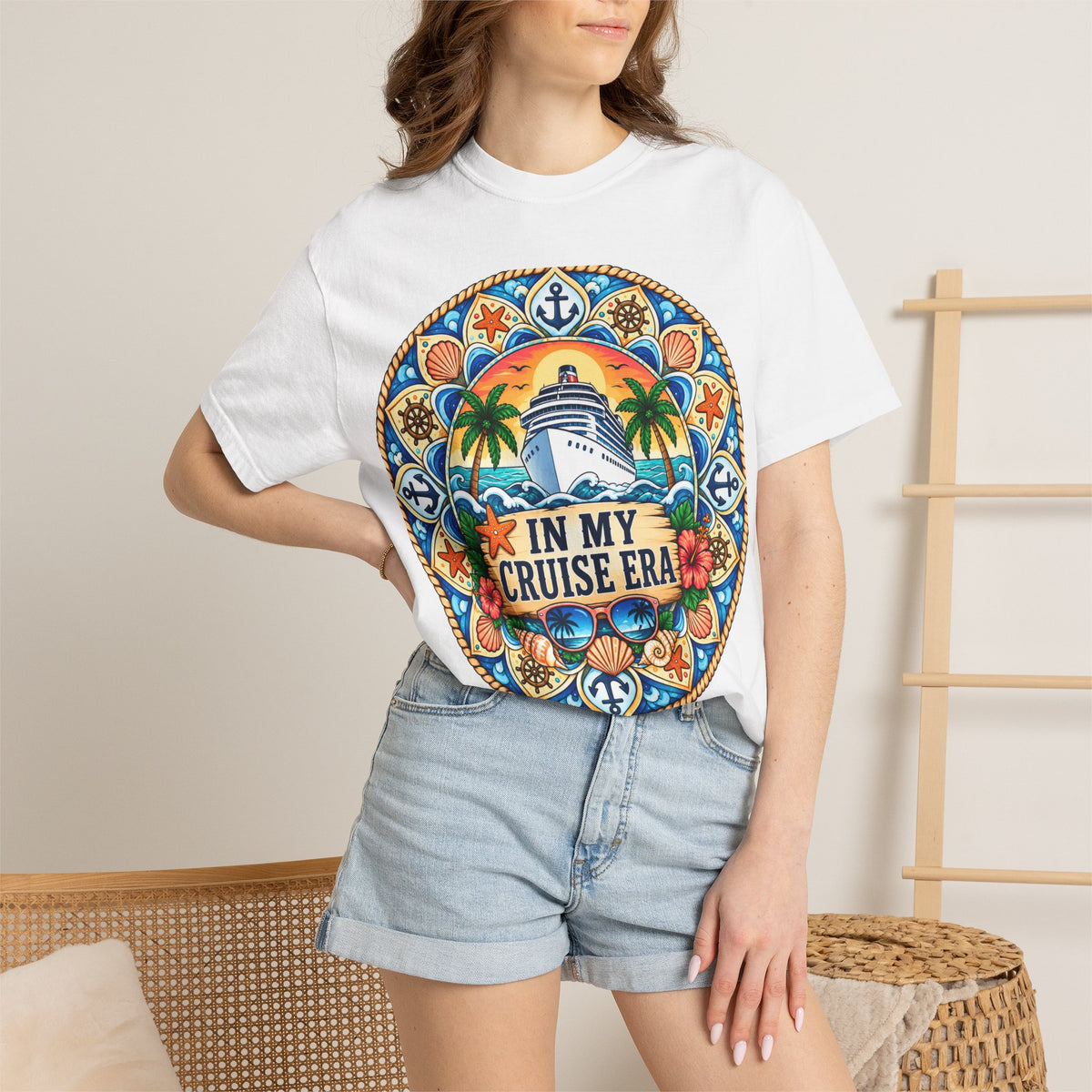 Cruise Vacation T-Shirt — "In My Cruise Era" Tropical Cruise Shirt