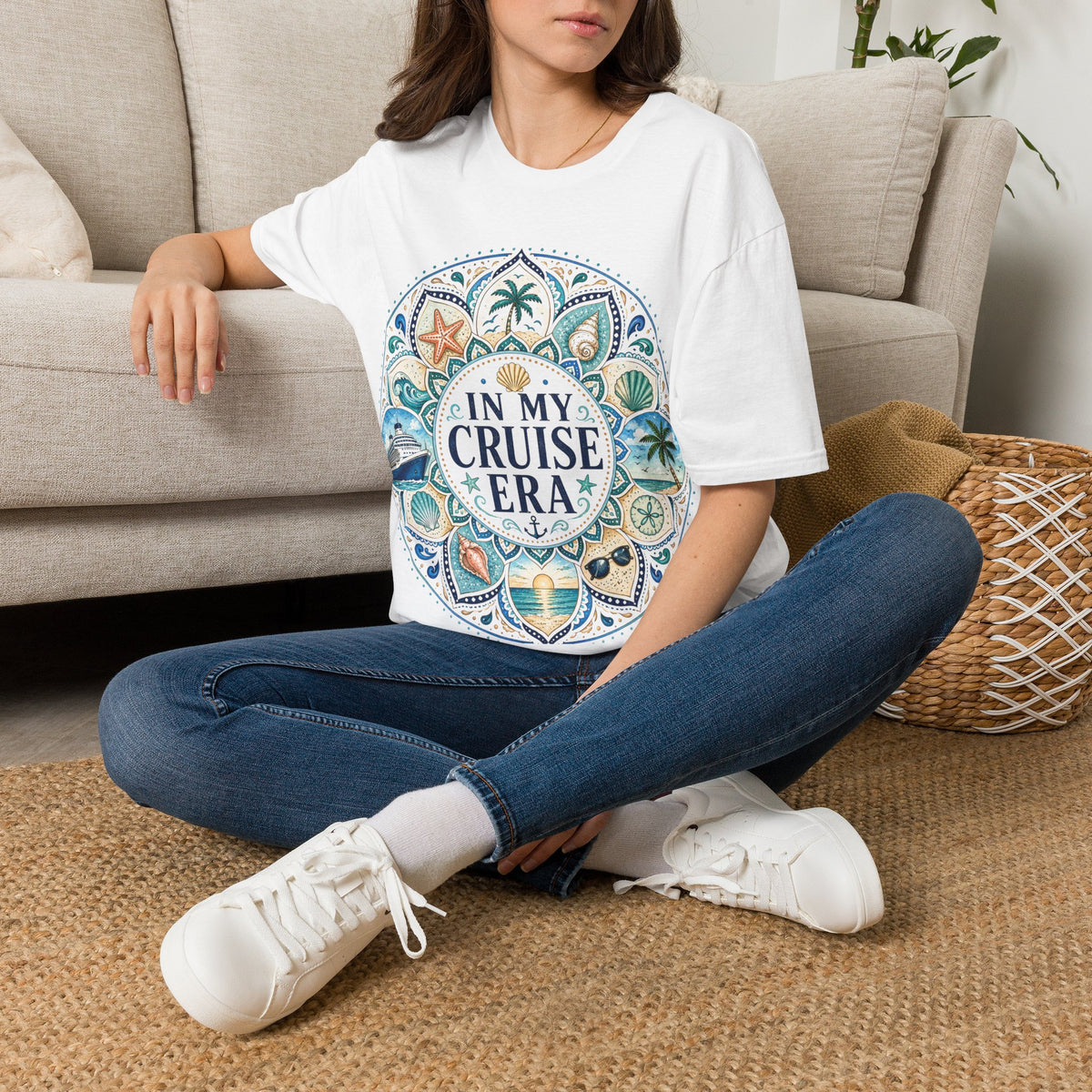 Cruise Era T-Shirt — 'In My Cruise Era' Nautical Mandala Tee