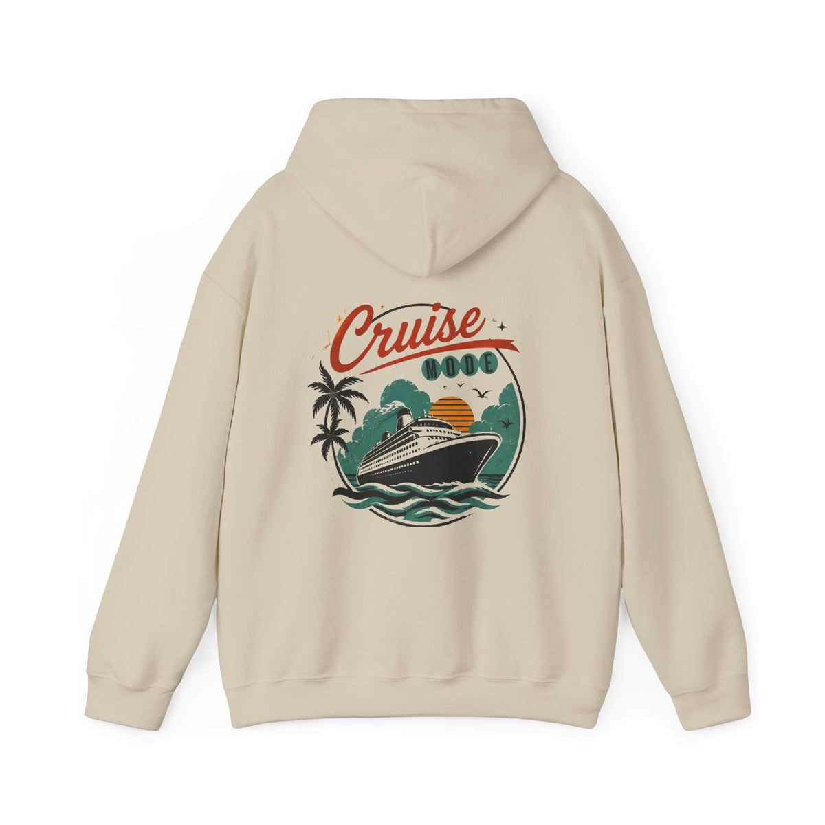 Cruise Ship Hoodie — Retro Tropical Vacation Sweatshirt