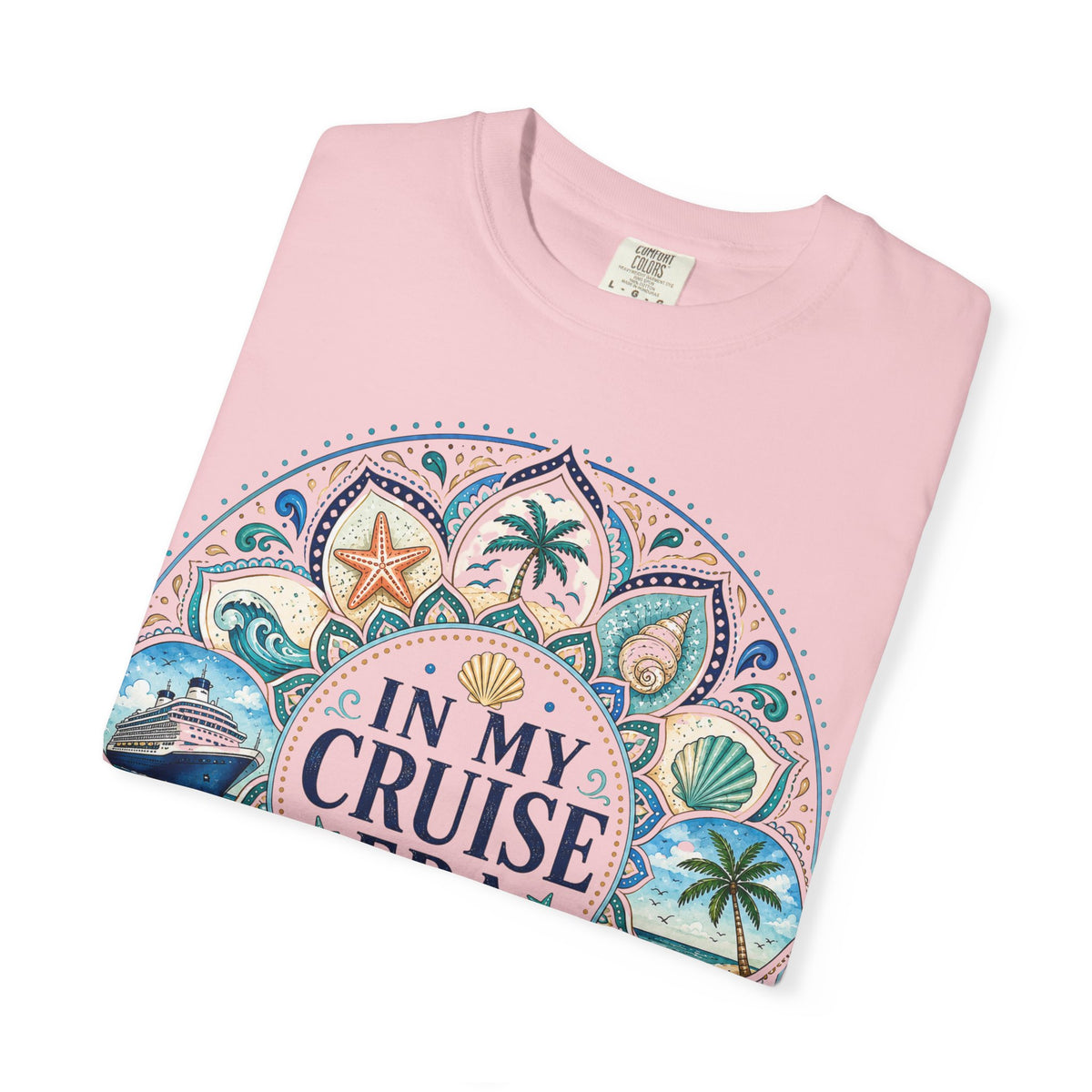 In My Cruise Era T-shirt | Nautical Mandala, Palm Trees, Seashells