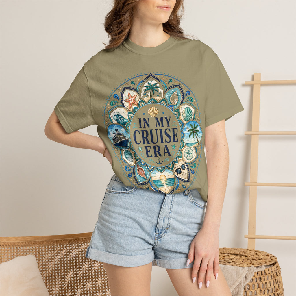 In My Cruise Era T-shirt | Nautical Mandala, Palm Trees, Seashells