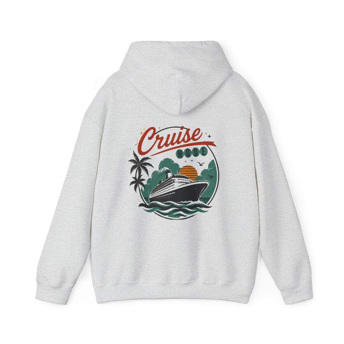 Cruise Ship Hoodie — Retro Tropical Vacation Sweatshirt