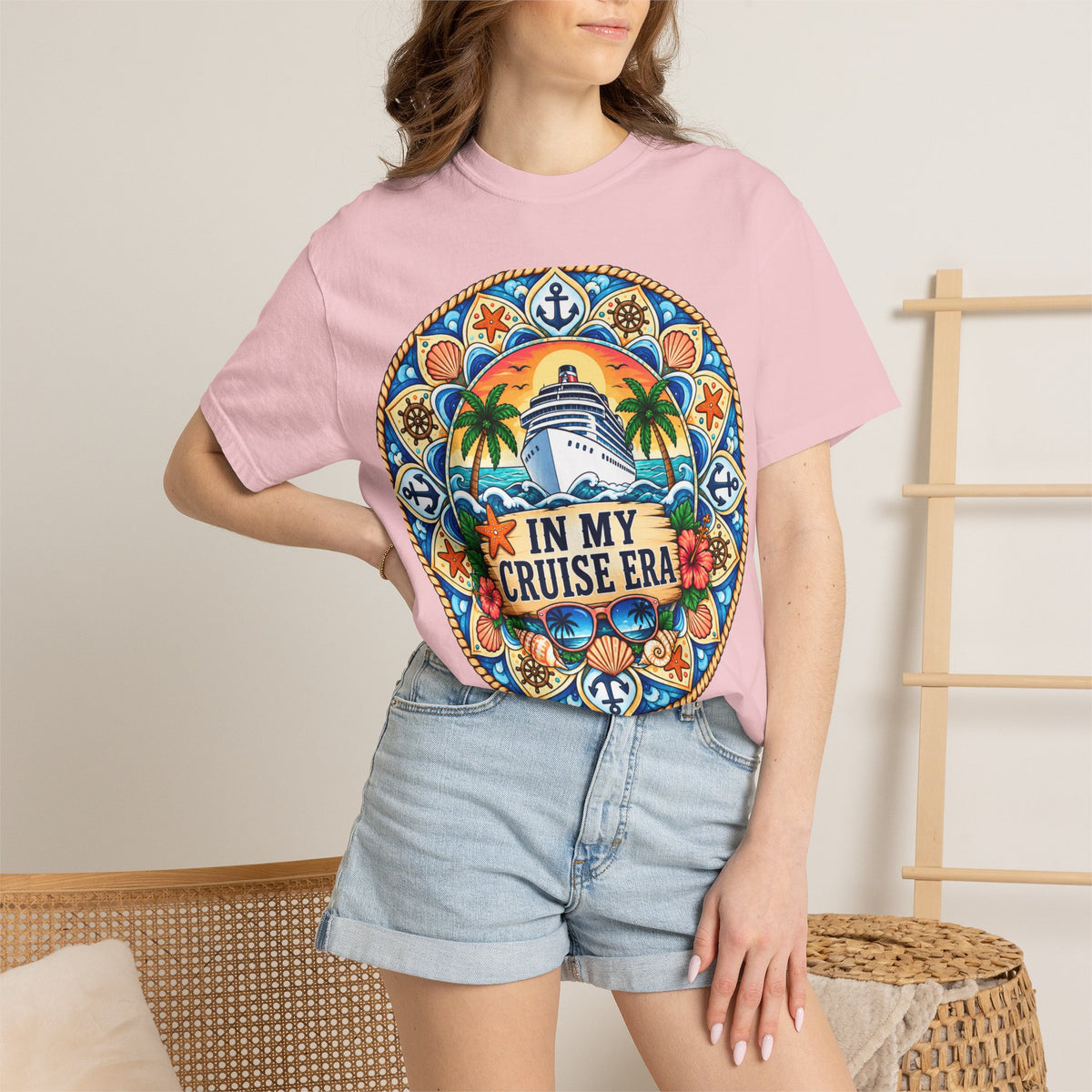 Cruise Vacation T-Shirt — "In My Cruise Era" Tropical Cruise Shirt