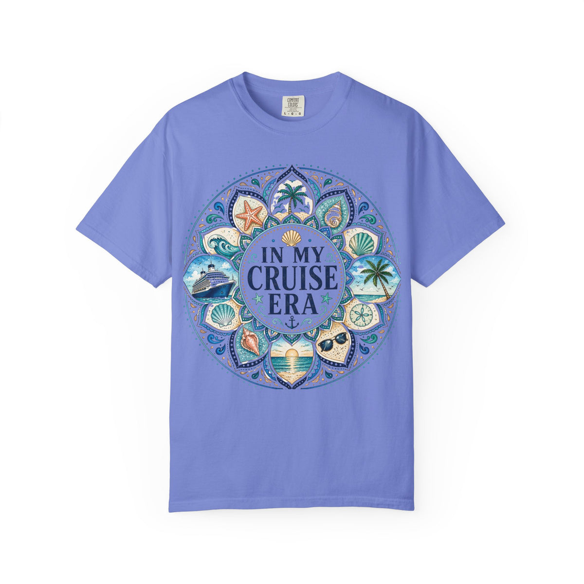 In My Cruise Era T-shirt | Nautical Mandala, Palm Trees, Seashells
