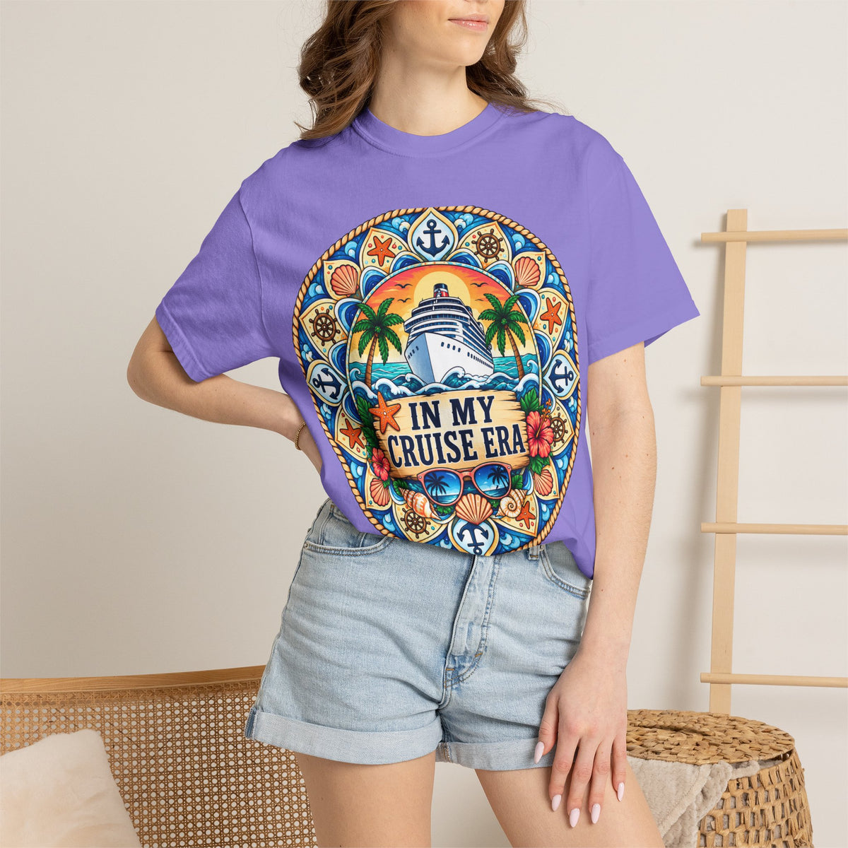 Cruise Vacation T-Shirt — "In My Cruise Era" Tropical Cruise Shirt