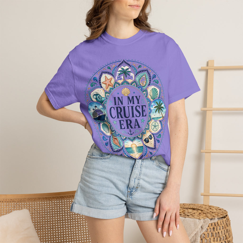 In My Cruise Era T-shirt | Nautical Mandala, Palm Trees, Seashells