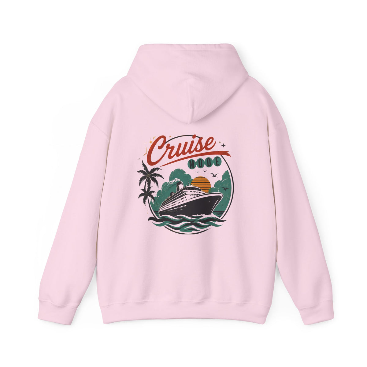 Cruise Ship Hoodie — Retro Tropical Vacation Sweatshirt