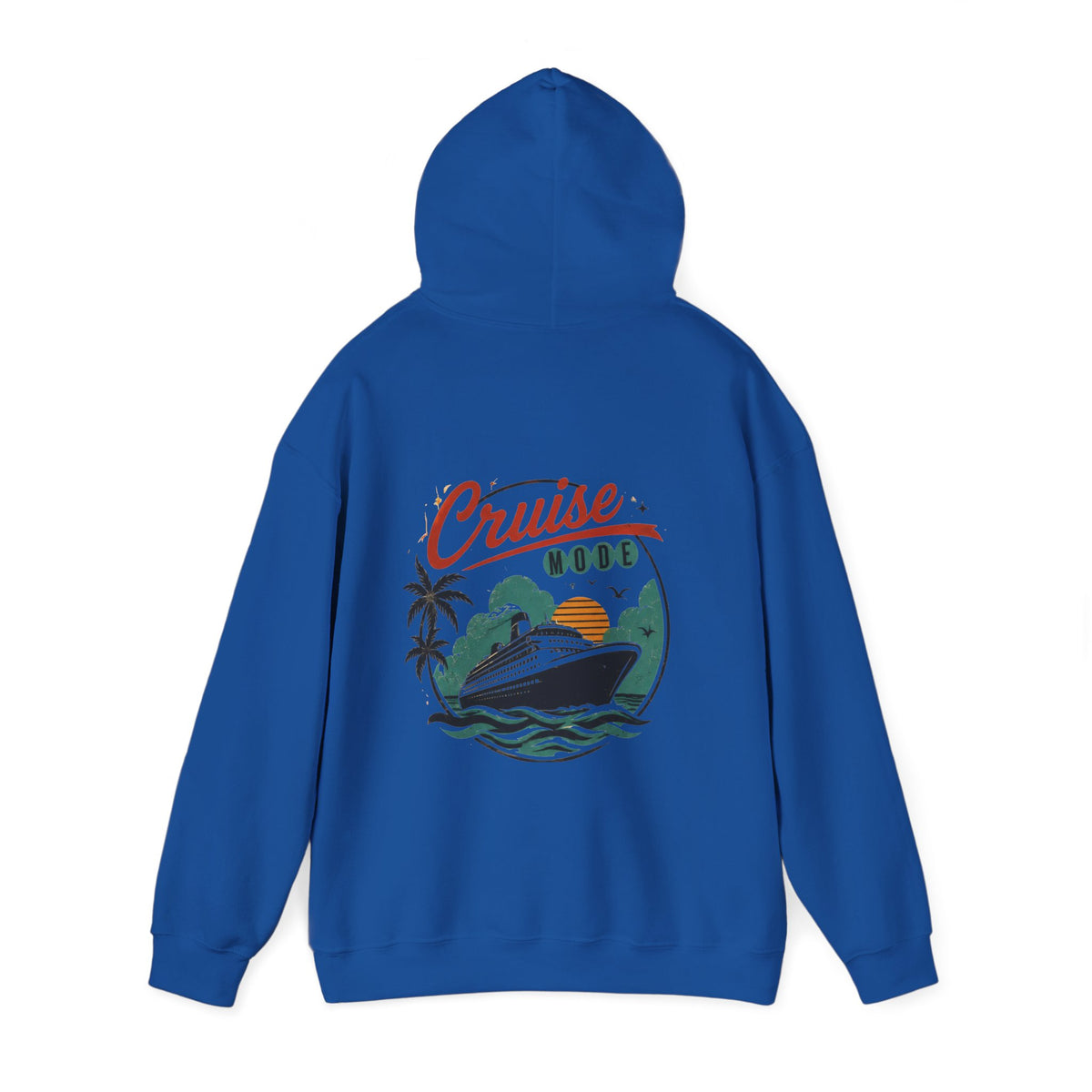 Cruise Ship Hoodie — Retro Tropical Vacation Sweatshirt