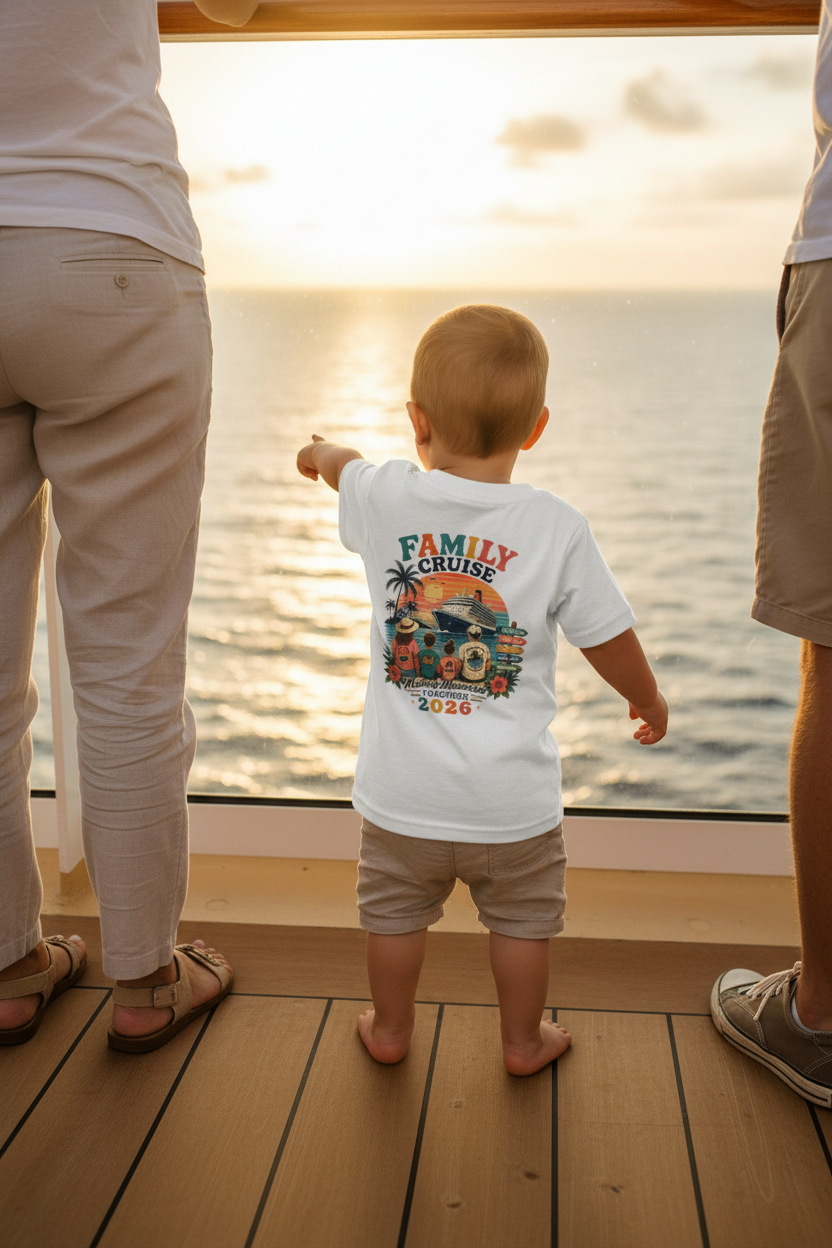 Family Cruise Toddler Tee Back Shot