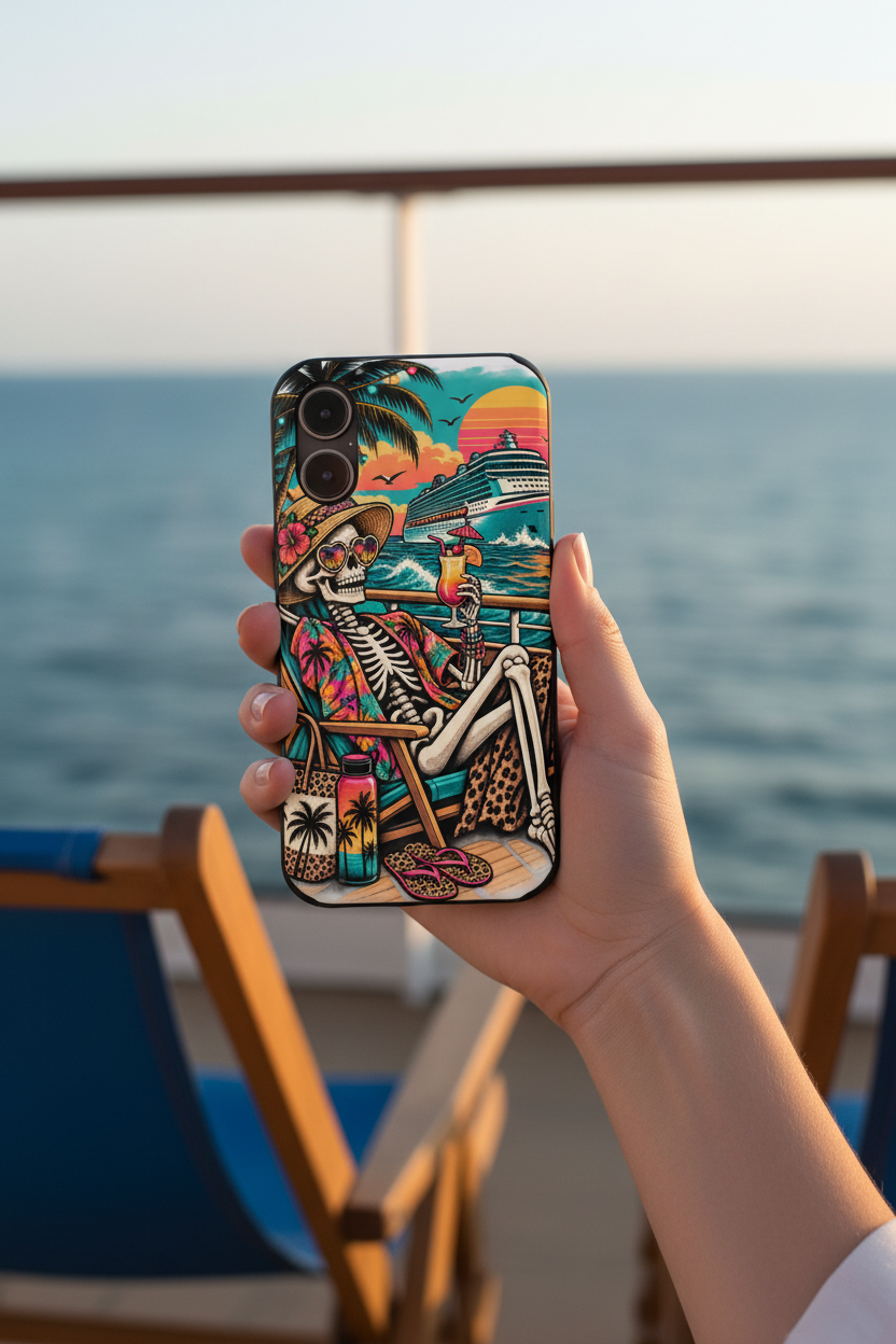 Glamorous Skeleton Phone Case Lifestyle